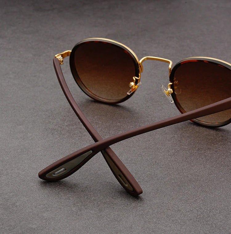 NoirGlow - Luxe Eclipse Circular Sunglasses