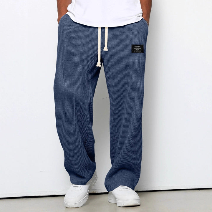 Lumapro - Wide Legs Loose Pants With Adjustable Waist