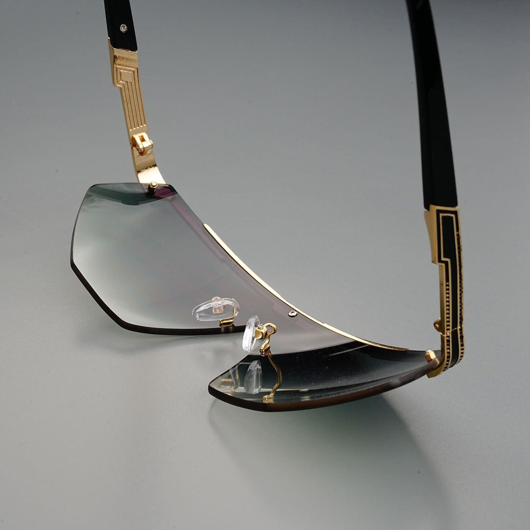 GlareVibe - Rimless Irregular Sunglasses