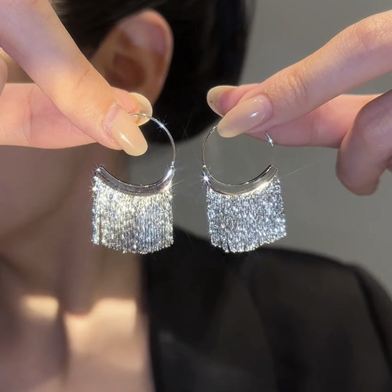 Imalken - Waterfall Tassel Earrings