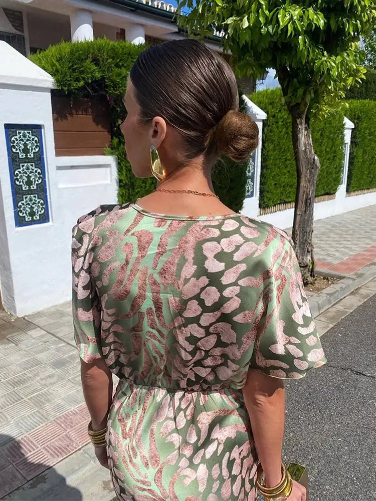Ieva - Short Sleeve Maxi Dress