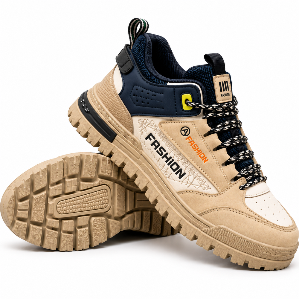 Apexform - Sneakers With Contrast Panels and Chunky Soles