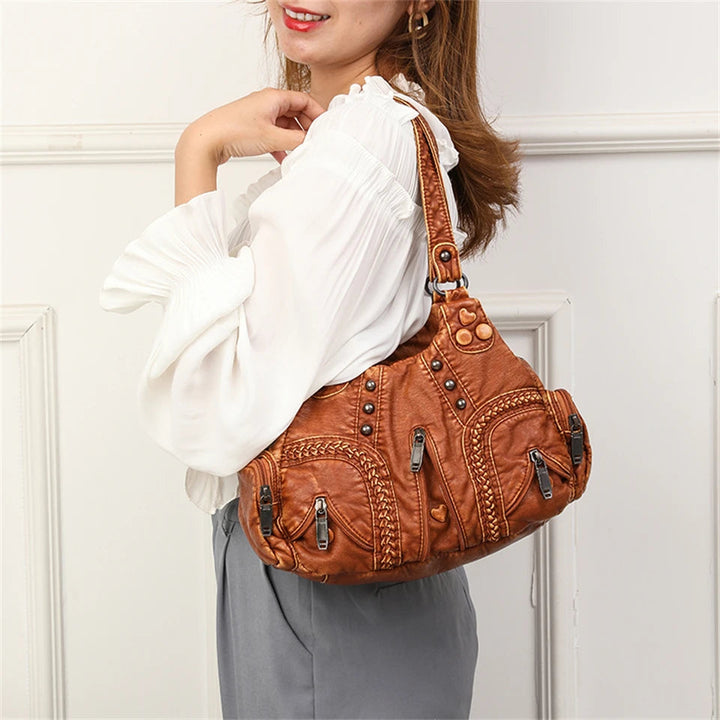 Alician - Boho Bag with Multiple Zippered Pockets