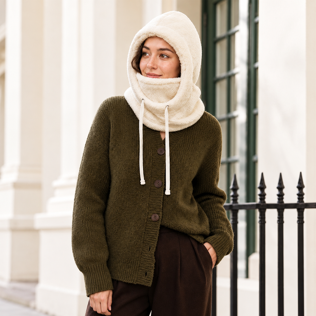 Prismtrace - Fleece Hooded Balaclava With Face Cover