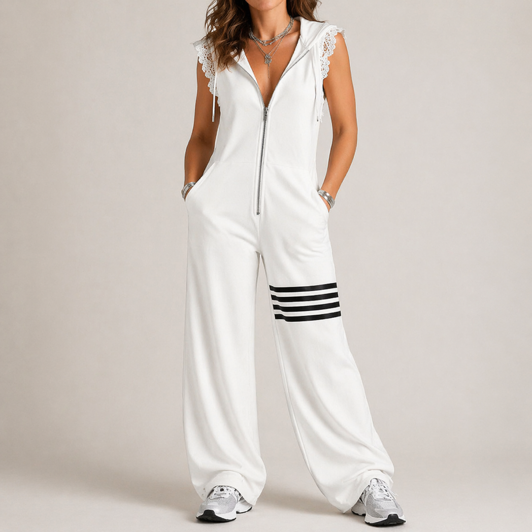 Riane - Sleeveless Hooded Jumpsuit
