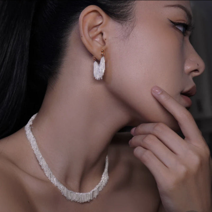 Imalken - Waterfall Tassel Earrings