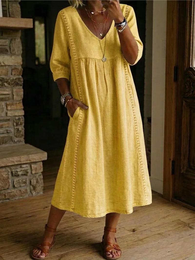 Zelmiraa - Midi Dress With Side Pockets