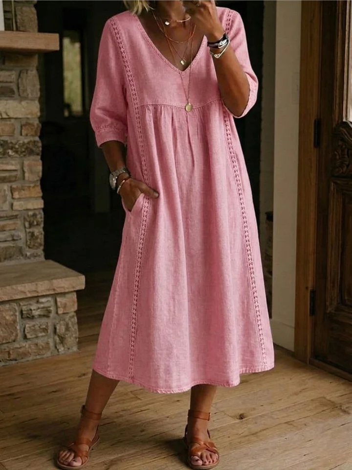 Zelmiraa - Midi Dress With Side Pockets