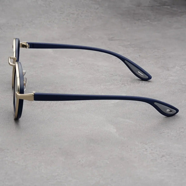 NoirGlow - Luxe Eclipse Circular Sunglasses