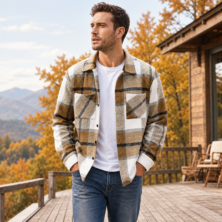 Fabenaw - Long Sleeve Button-Up Shirt