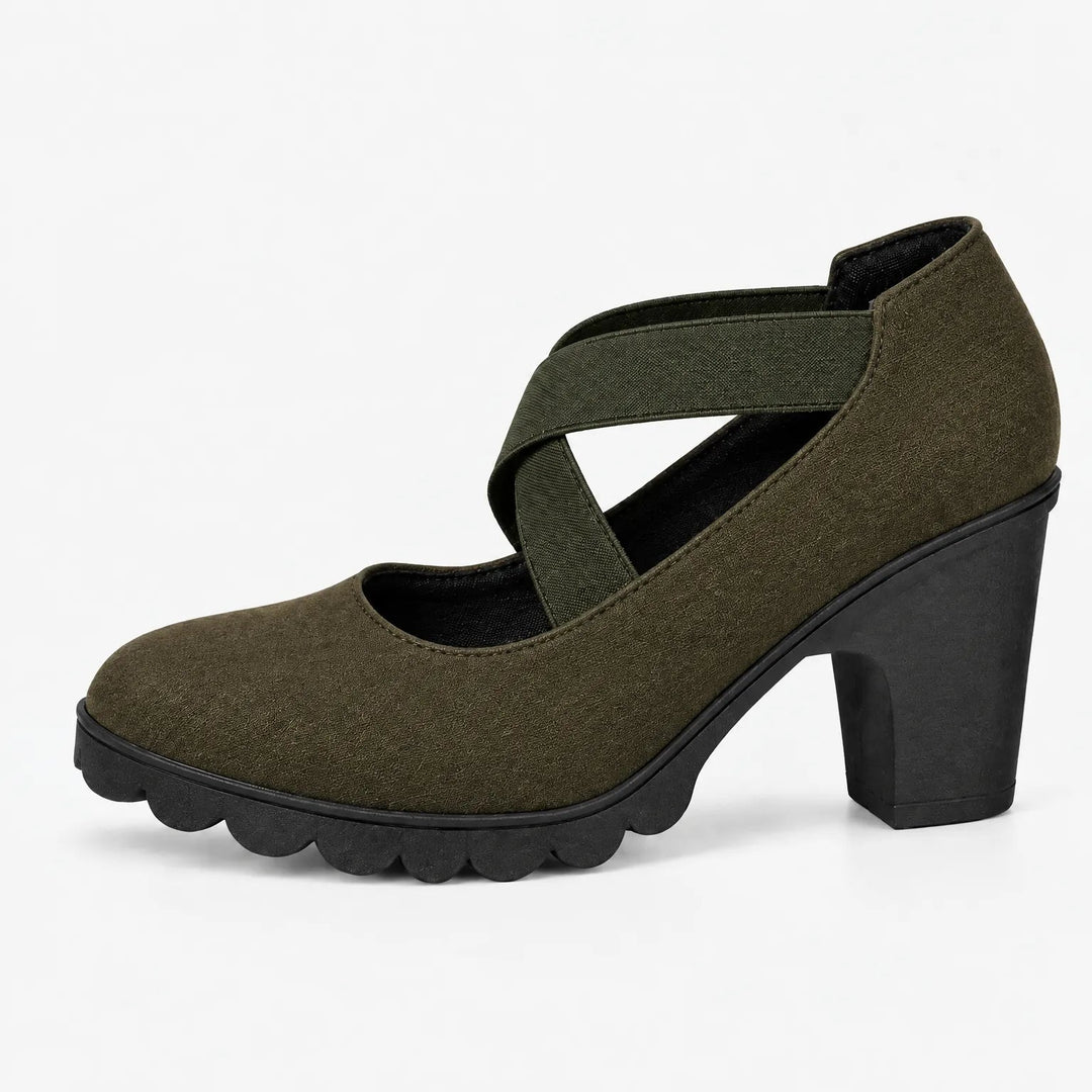 Oriaeaura - Mary Jane Style Shoes With Crossed Straps