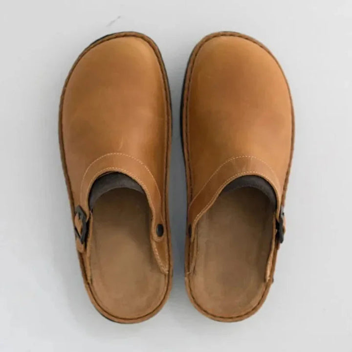 Moniya - Comfortable Clogs with Side Buckle Strap
