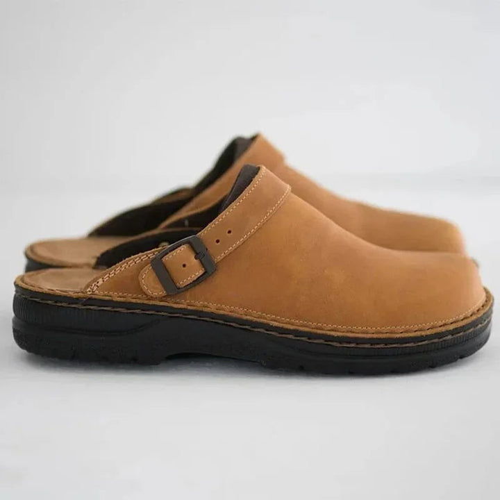 Moniya - Comfortable Clogs with Side Buckle Strap