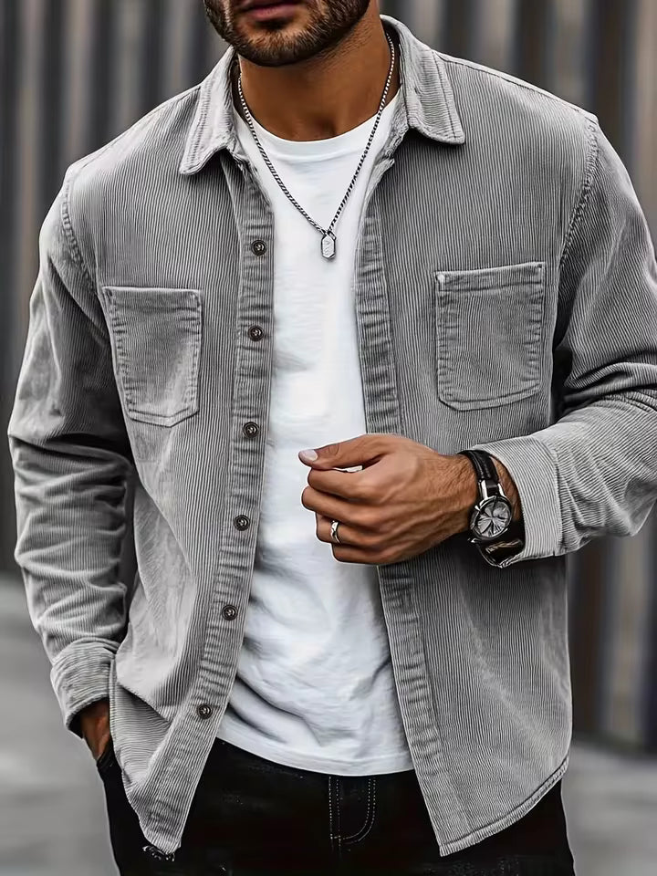 Niroshan - Corduroy Long Sleeve Overshirt