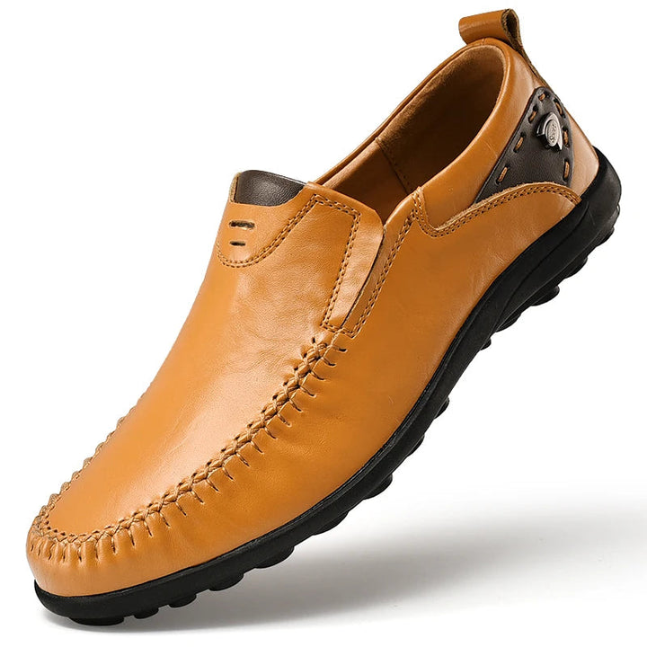 Shalav - Casual Leather Slip-On Shoes