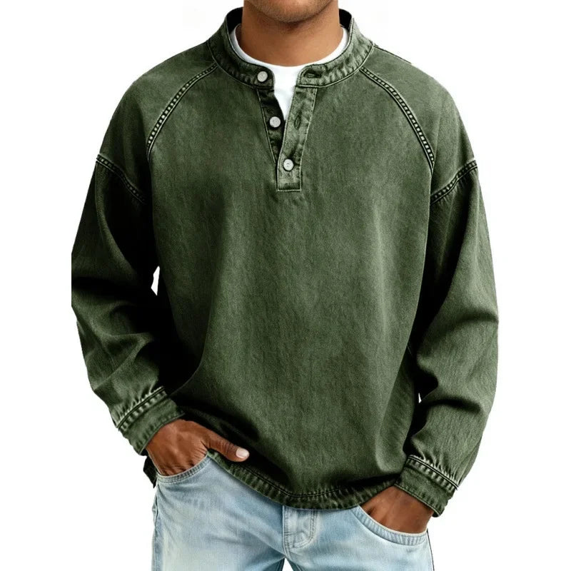 Stuart - Vintage Shirt With Button