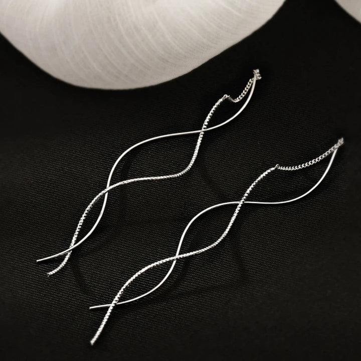 Idalina - Melting Point Sterling Silver Earrings