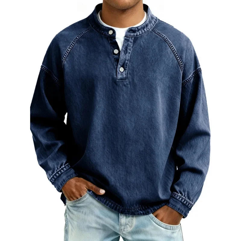 Stuart - Vintage Shirt With Button