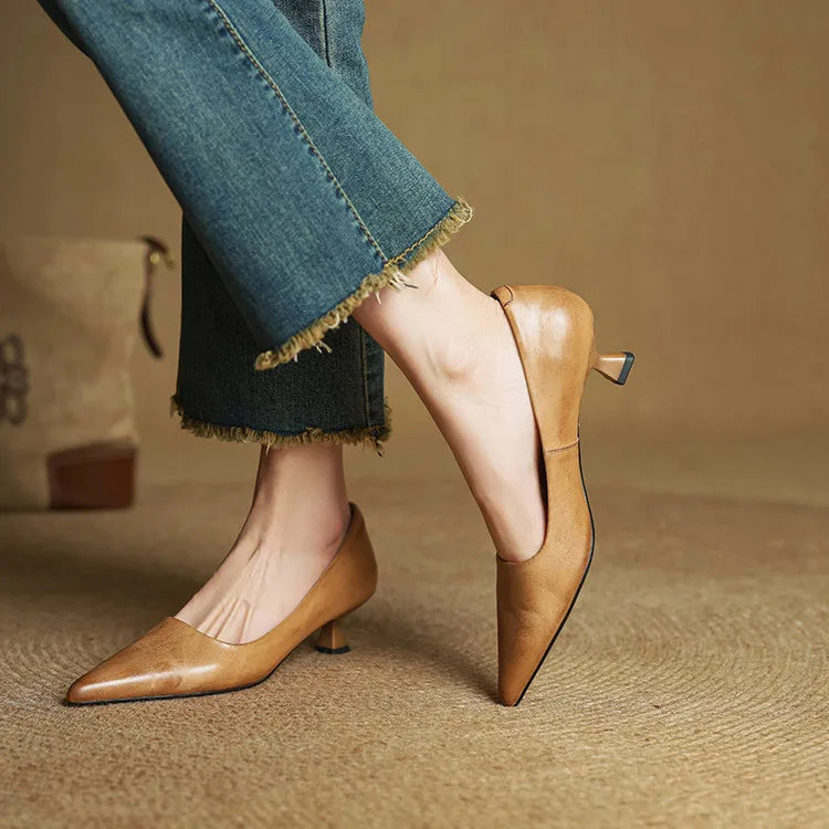 Delis - Genuine Leather Pumps