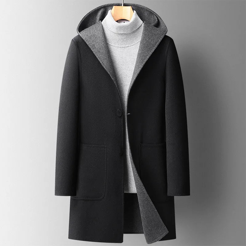 Yvina - Wool Hooded Overcoat