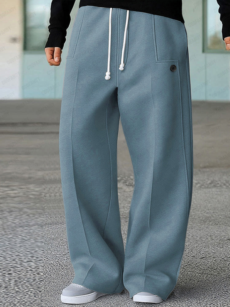 Karelis - Comfy Sporty Wide Leg Pants