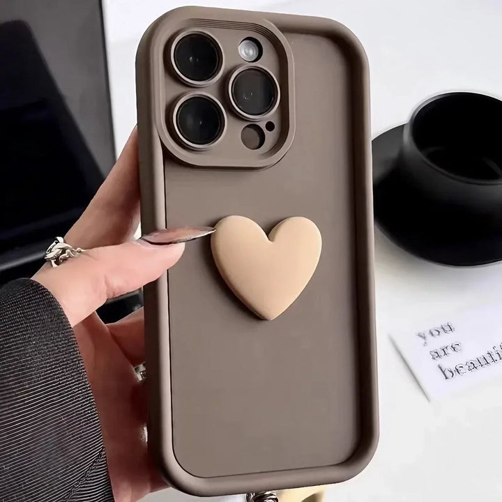 Heartora - Love Story Heart Grip iPhone Case