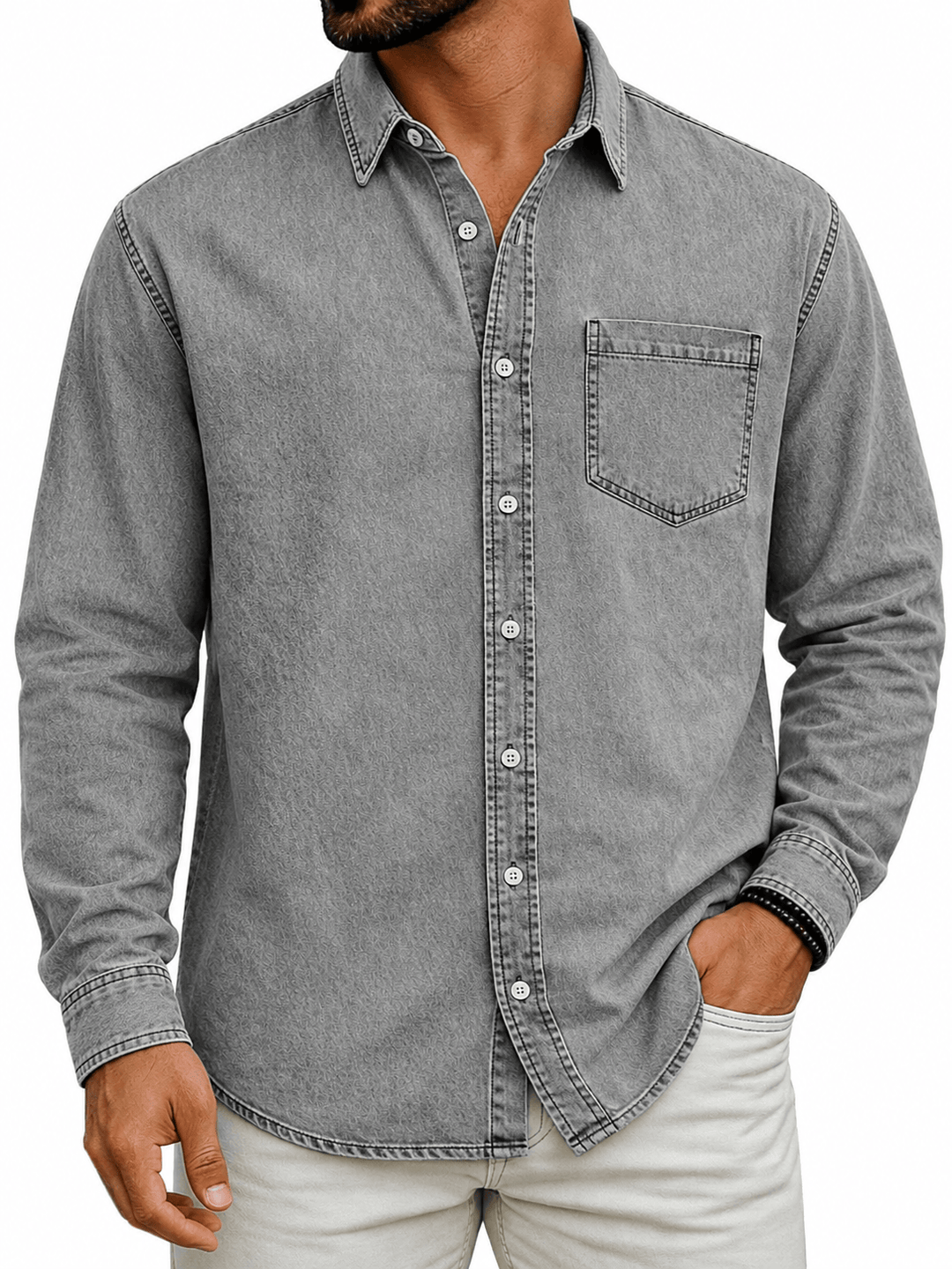 Elro - Denim Shirt With Front Pocket