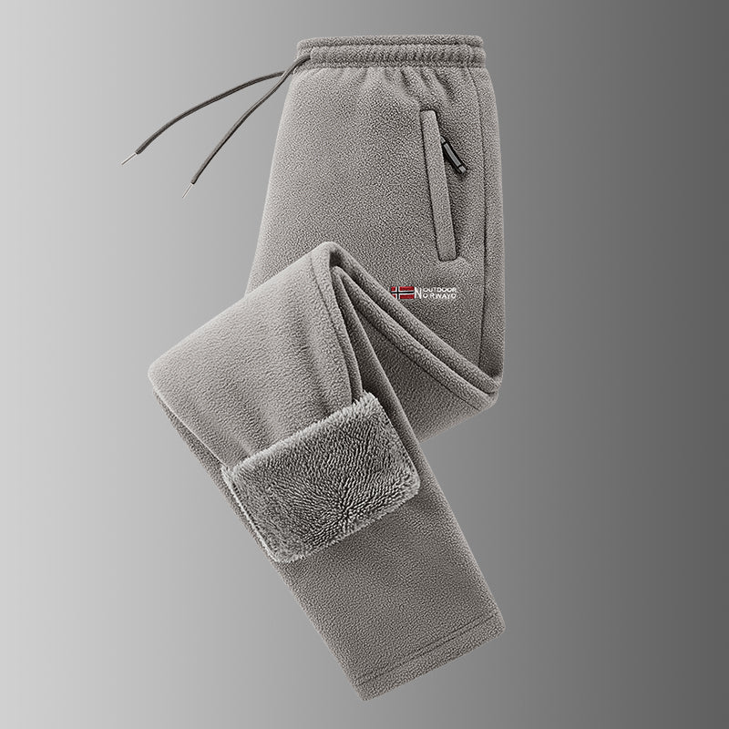Spectorflow  - Fleece-Lined Pants With Drawstring and Zippered Pockets
