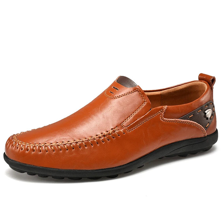 Shalav - Casual Leather Slip-On Shoes