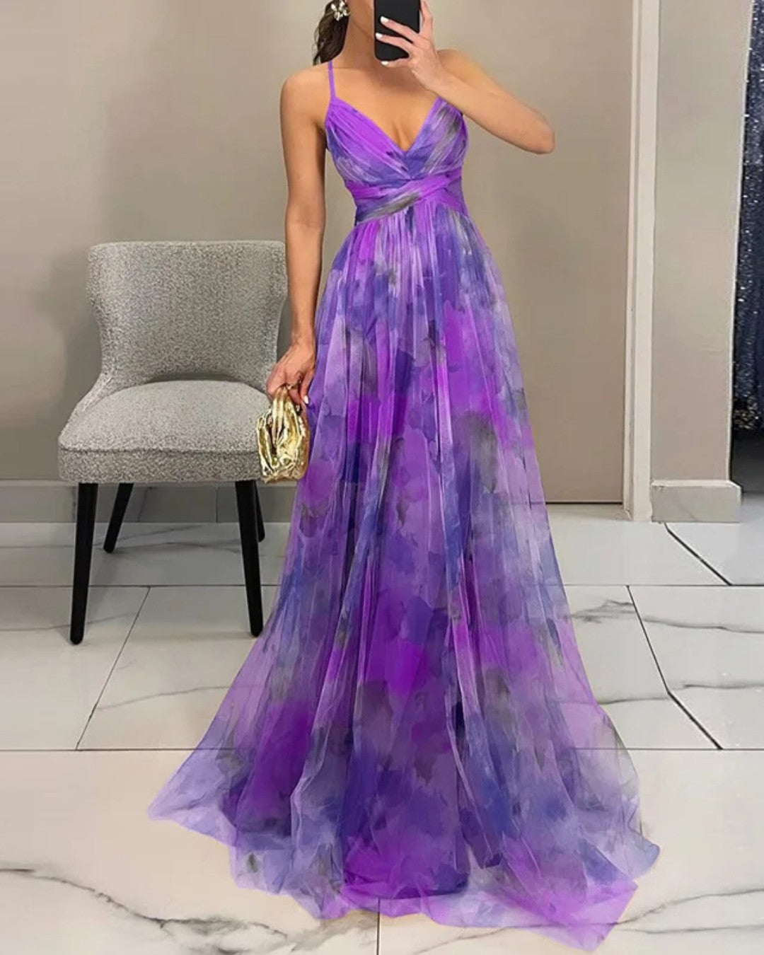 Tunika - Floral Printed Maxi Dress