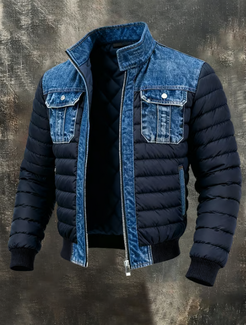 Moris - Quilted Denim Hybrid Jacket