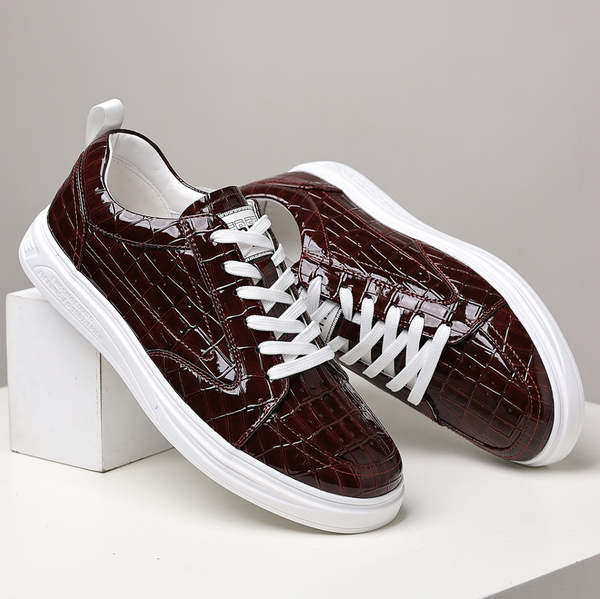 Deion - Leather Lace-Up Sneaker
