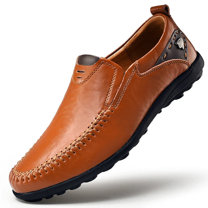 Shalav - Casual Leather Slip-On Shoes