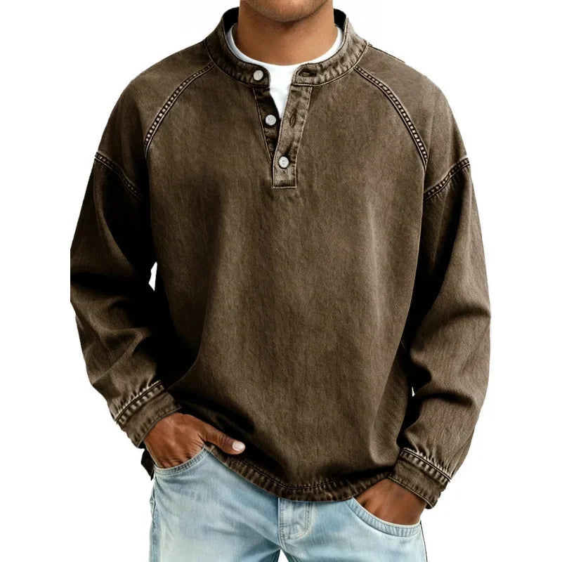 Stuart - Vintage Shirt With Button