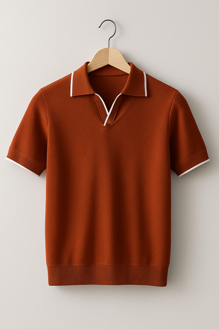 Gorazd - Breathable Knitted Polo Shirt