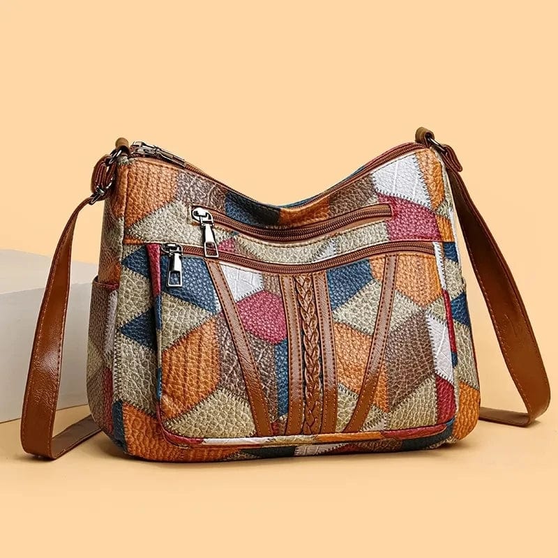 Noveolana - Mosaic Leather Shoulder Bag