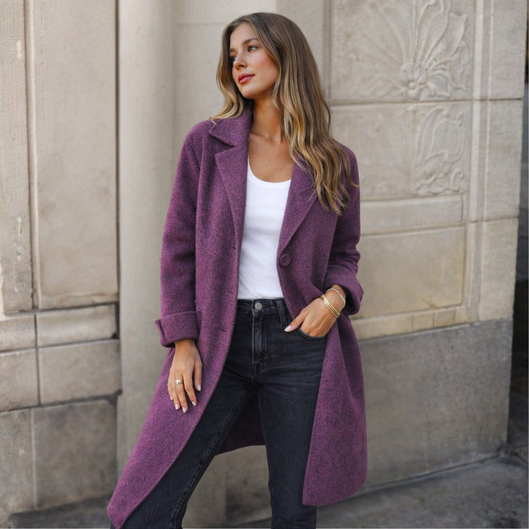 Annita - Elegant Button-Up Coat