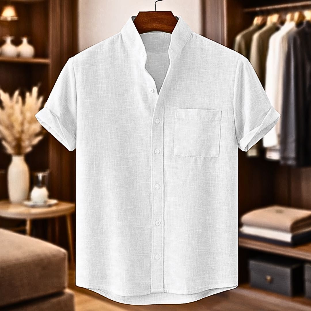 Sinzer - Short Sleeve Linen Shirt
