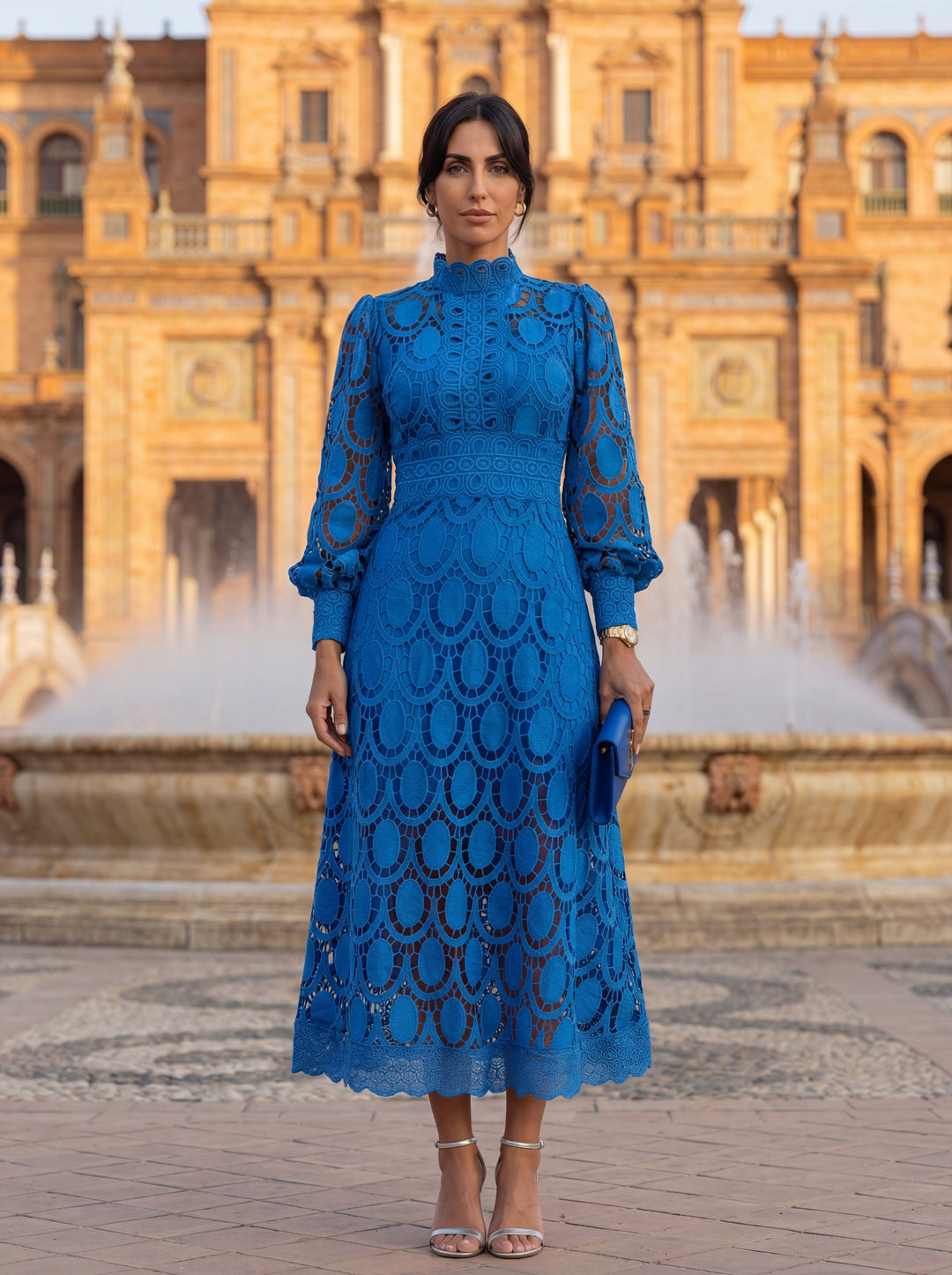 Maelle - Elegant Long Sleeve Lace Dress