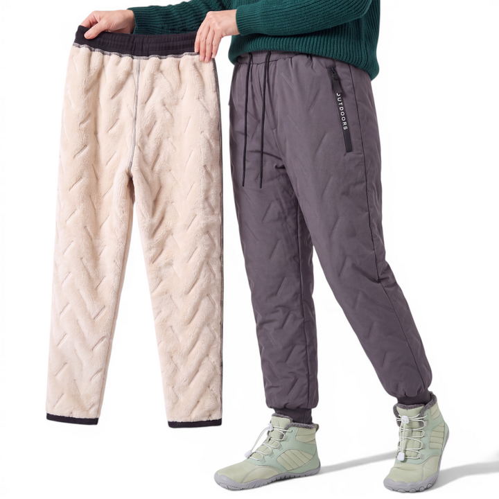 Elenetta - Pants With Fleece Lining and Drawstring Waist