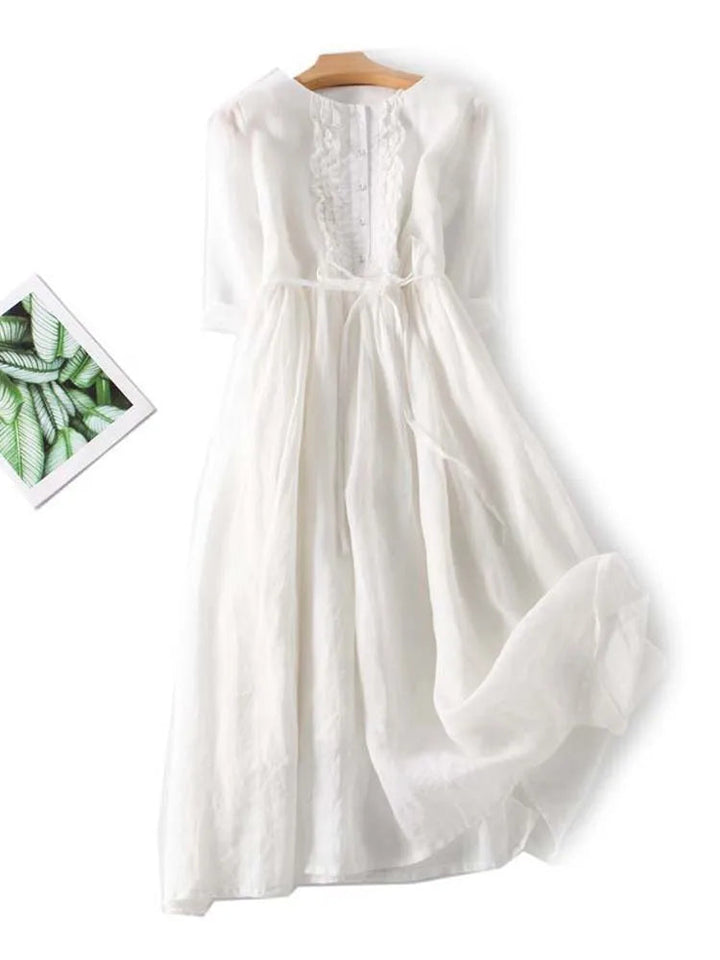 Lithumi - Linen Maxi Dress