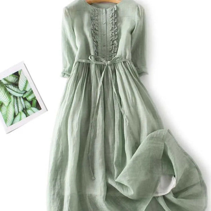 Lithumi - Linen Maxi Dress