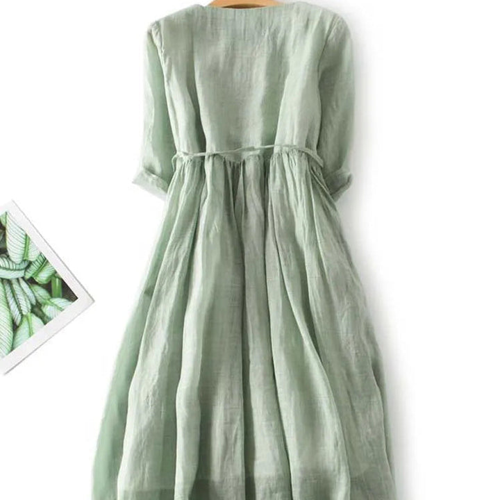 Lithumi - Linen Maxi Dress