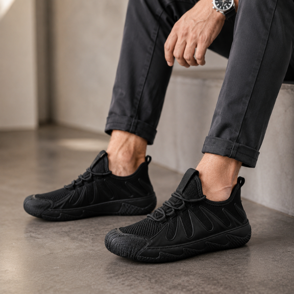 Auramark – Breathable Mesh Lace-Up Sneakers