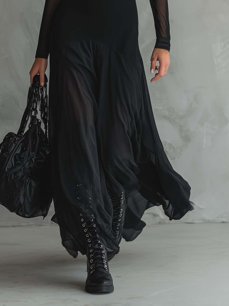 Yovanna - Long Tulle Dress with Ethereal Charm