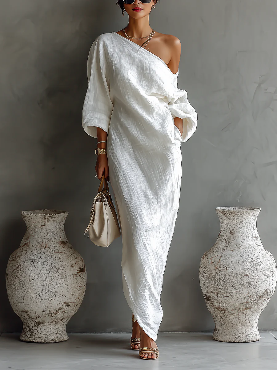 Zihara - Elegant Asymmetrical Flowing Dress