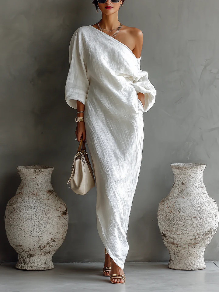 Zihara - Elegant Asymmetrical Flowing Dress