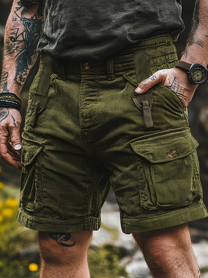 Jorit - Corduroy 3D Woven Cargo Shorts