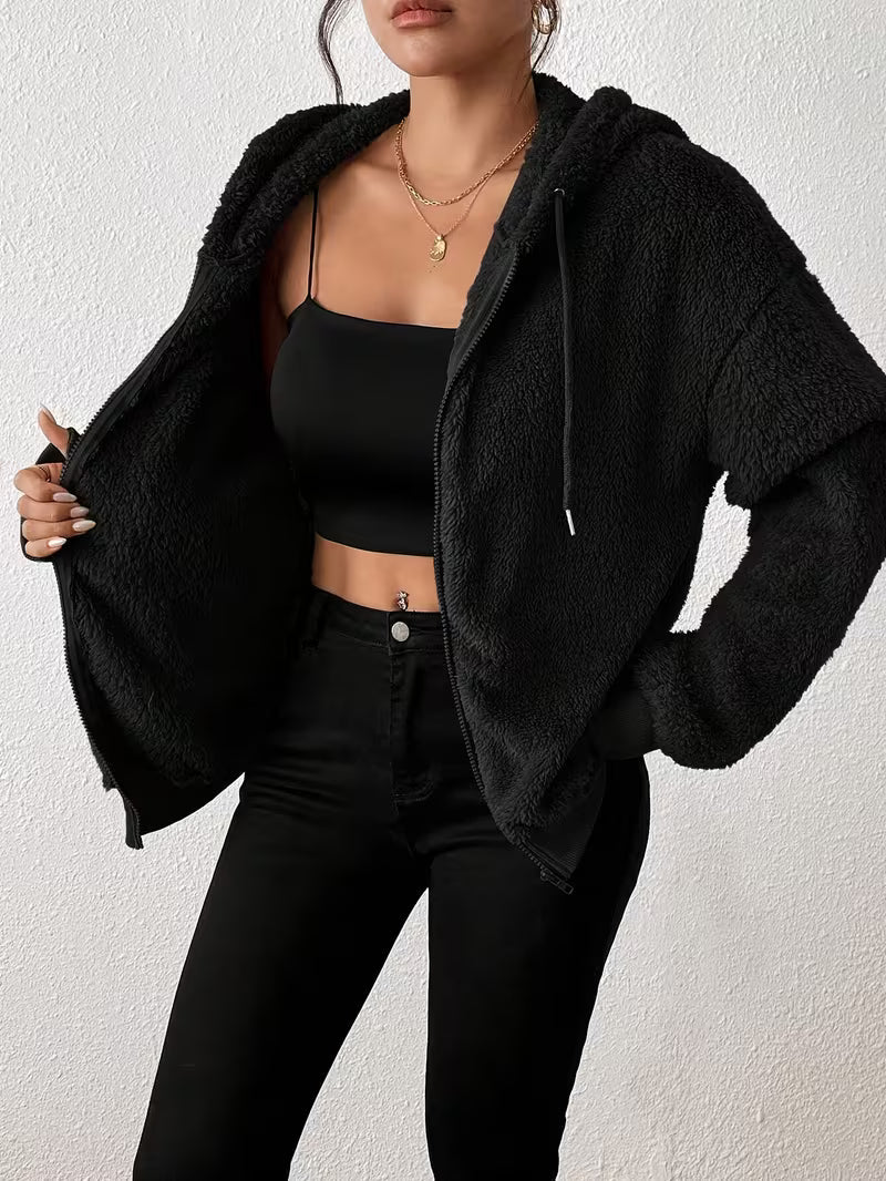 Svevia - Casual Hooded Warm Furry Jacket