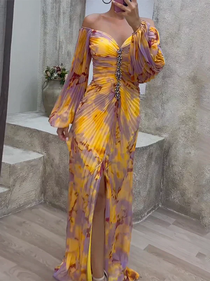 Hileni - Chic Dress With V-Neck